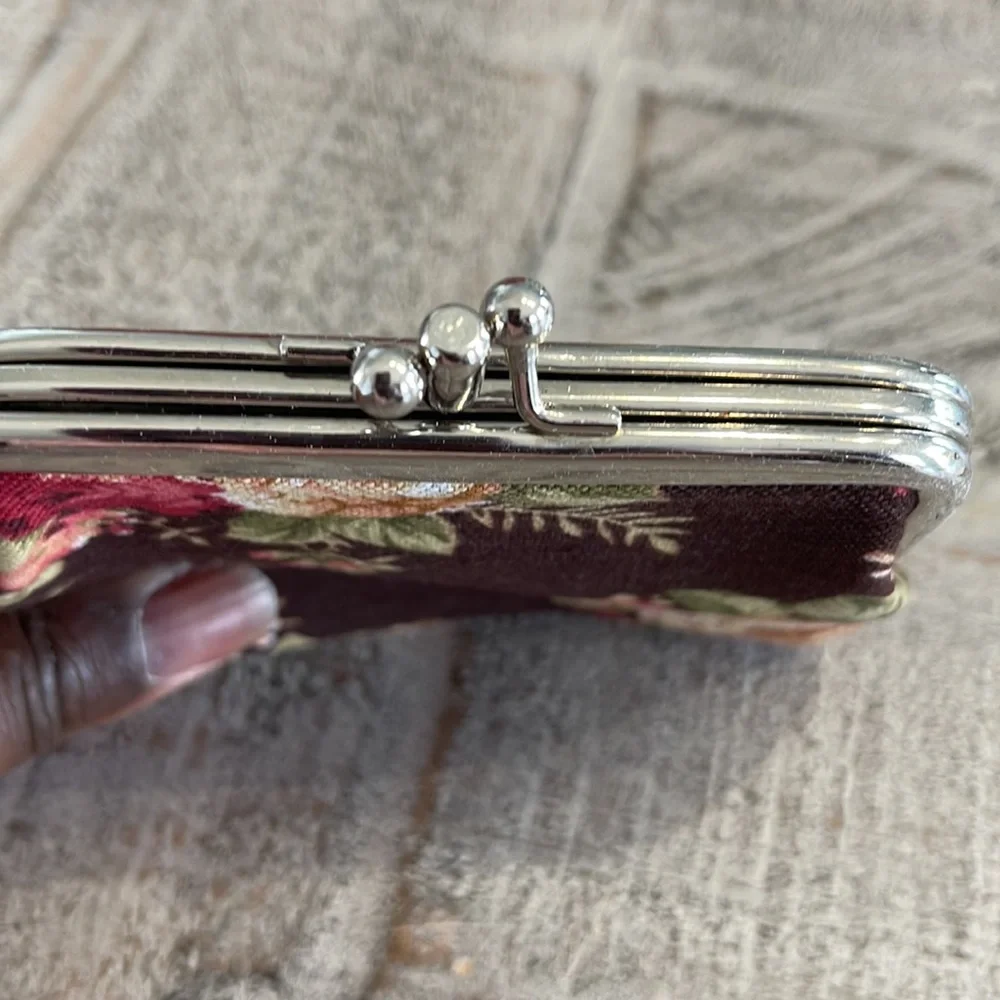 Vintage Coin Purse (floral brown) - Picture 4 of 7